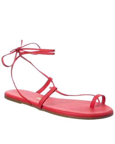 Tkees Jo Leather Sandal In Red