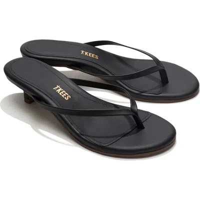 Tkees Julia Kitten Heel Flip Flop In Black