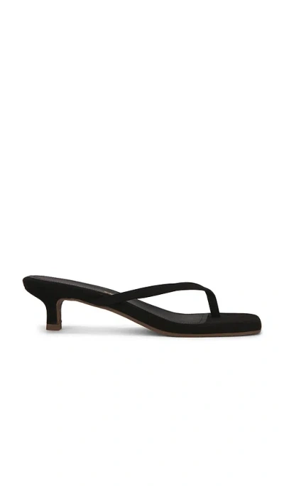 Tkees Julia Square Toe Suede Flip Flop In Black