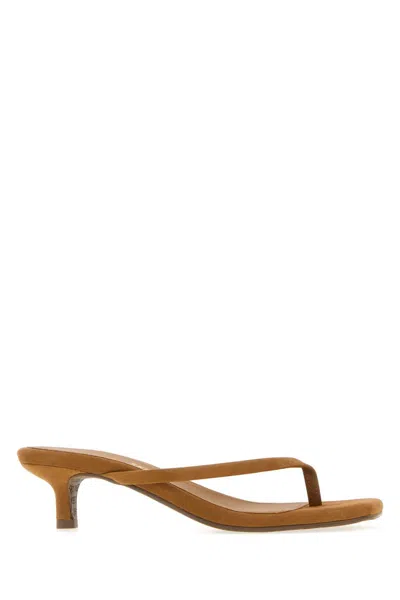 Tkees Julia Suede Thong Flat Sandal In Camel