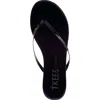 TKEES LACQUERS THONG SANDALS IN INK