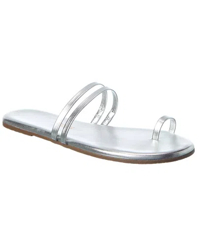 Tkees Leah Leather Sandal In Silver