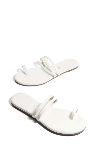 Tkees Leah Toe Loop Sandal In Cream