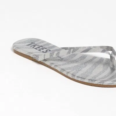 Tkees Leather Flip Flops Sandal In Gray