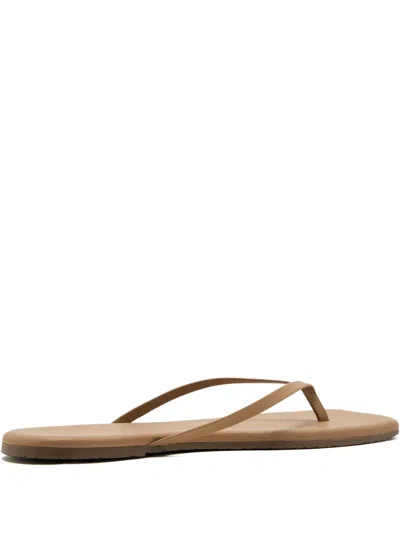 Tkees Leather Square-toe Flat Sandals