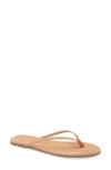 Tkees Foundations Matte Leather Flip-flops In Neutral