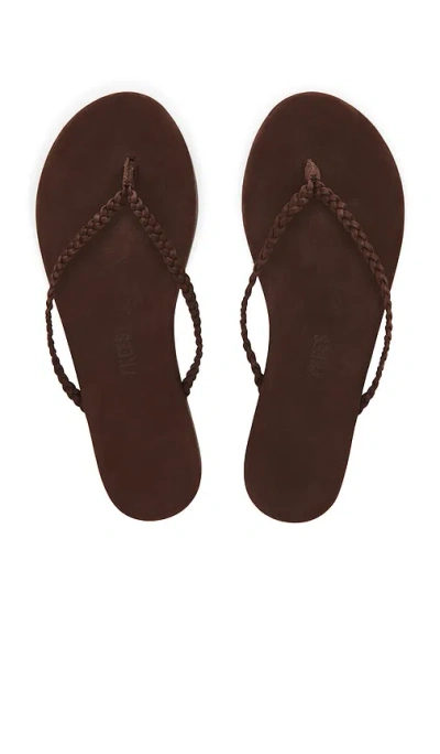 Tkees Lily Braid Flip Flop In Brown