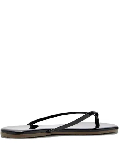 Tkees Lily Glossy Thong Sandals In Black