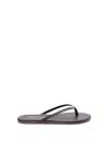 Tkees Liners Matte-leather Flip Flops In Brown