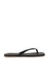 Tkees Square Toe Lily Flip Flops Black In 黑色