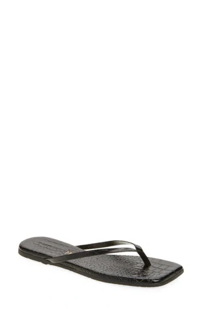 Tkees Lily Square Toe Flip Flop In Brown