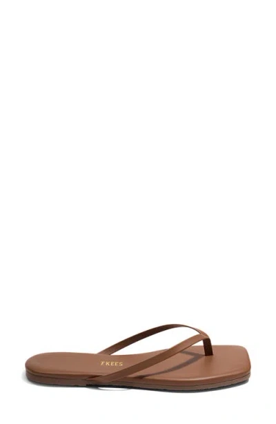 Tkees Lily Square Toe Flip Flop In Brown