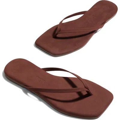 Tkees Lily Square Toe Flip Flop In Brown