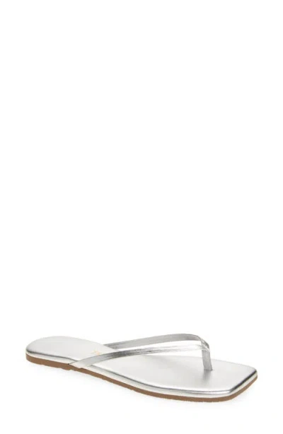Tkees Lily Square Toe Flip Flop In Gray