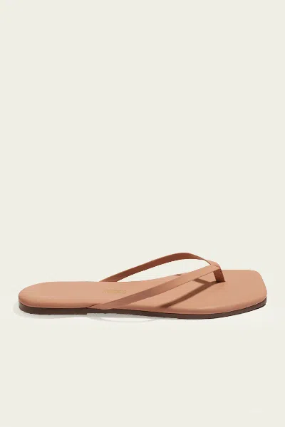 Tkees Lily Square Toe Flip Flops In Nude Beach
