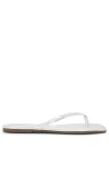 TKEES LILY SQUARE TOE MIRROR FLIP FLOP