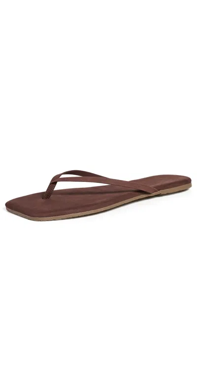 Tkees Lily Suede Flip Flops Bourbon In Brown