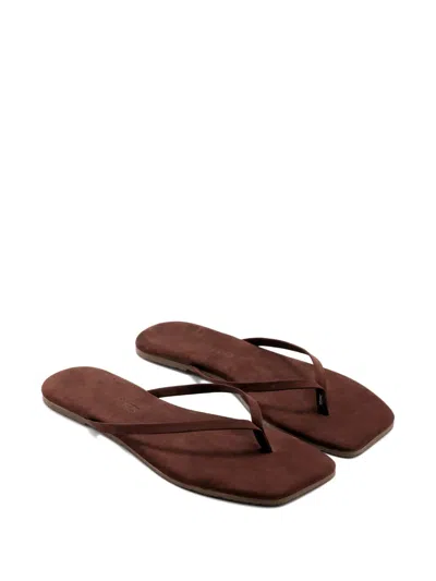 Tkees Lily Suede Flip-flops In Brown