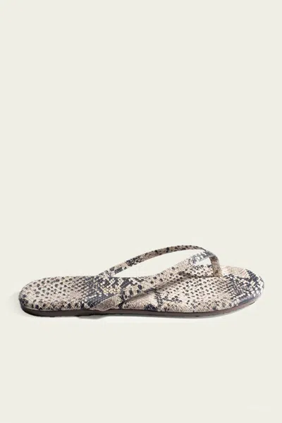 Tkees Lily Vegan Animal Flip Flops In Sand Snake