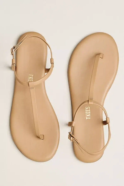Tkees Mariana Ankle-strap Thongs In Sand