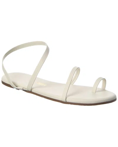 Tkees Mia Leather Sandal In White