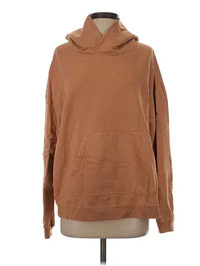 Pre-owned Tkees Pullover Hoodie In Brown