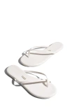 Tkees Riley Metallic Flip Flop In White