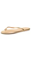Tkees Metallics Leather Flip Flops In Blink
