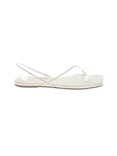 Pre-owned Tkees Sandals In White