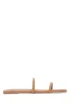 Tkees Skin Pink Leather Gemma Slippers In Neutral
