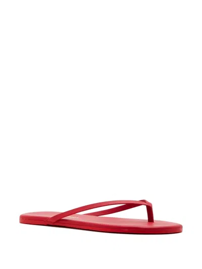 Tkees Solids Leather Flip-flops In Red