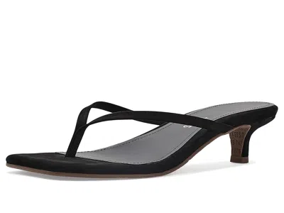 Tkees Julia Square Toe Suede Flip Flop In Sable Suede