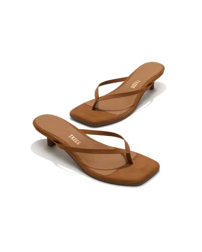 Tkees Square Toe Julia Suede In Camel