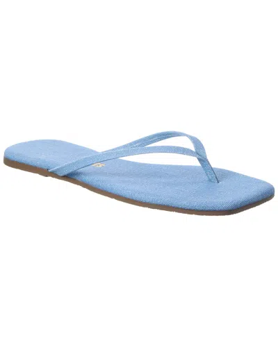 Tkees Square Toe Lily Denim Sandal In Blue