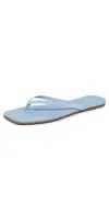Tkees Square Toe Lily Flip Flops Washed Denim