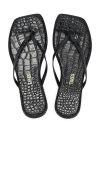 Tkees Square Toe Lily Sandal In Sable Croc