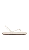 Tkees Square Toe Millie Sandal In 奶油色
