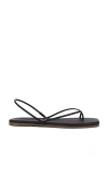 Tkees Square Toe Millie Sandal In 黑貂