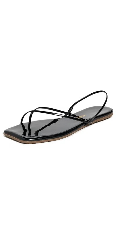 Tkees Square Toe Millie Sandals Licorice In Black