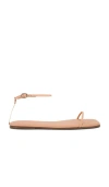 Tkees Square Toe Twiggy Sandal In 肉色海滩装
