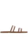 Tkees Brown Leather Viv Slippers In Braun