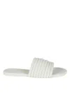 Tkees White High-strap Sandals With Design In White