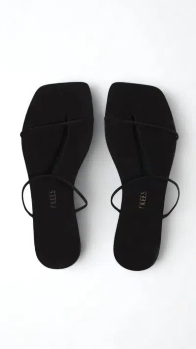 Tkees Women's Chloe Suede Slippers In Black