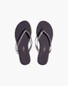 Tkees Women's Duo Flip Flops In Silver Shower In Multi