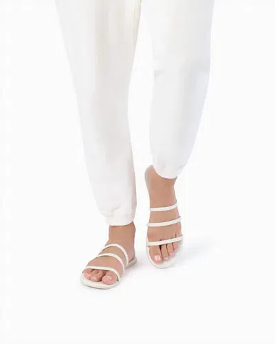 Tkees Women's Emma Leather Sandal In White