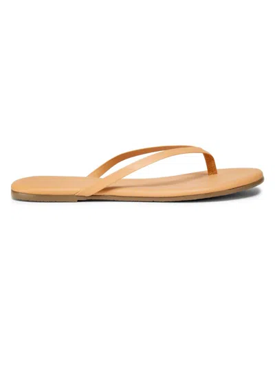 Tkees Women's Foundations Matte Leather Flip Flops In Nude