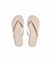 Tkees Women's Foundations Matte Sandal In Linen In White