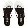 Tkees Women's French Tips Flip Flops In Black/white In Multi