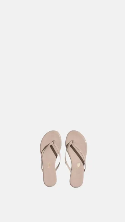 Tkees Women's Glosses Patent Sandal In Custard In Multi