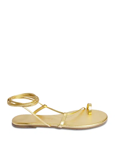 Tkees Jo Lace-up Sandal In Gold